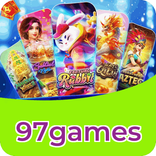 Números do app 97games em material de marketing — ilustração, não auditoria
